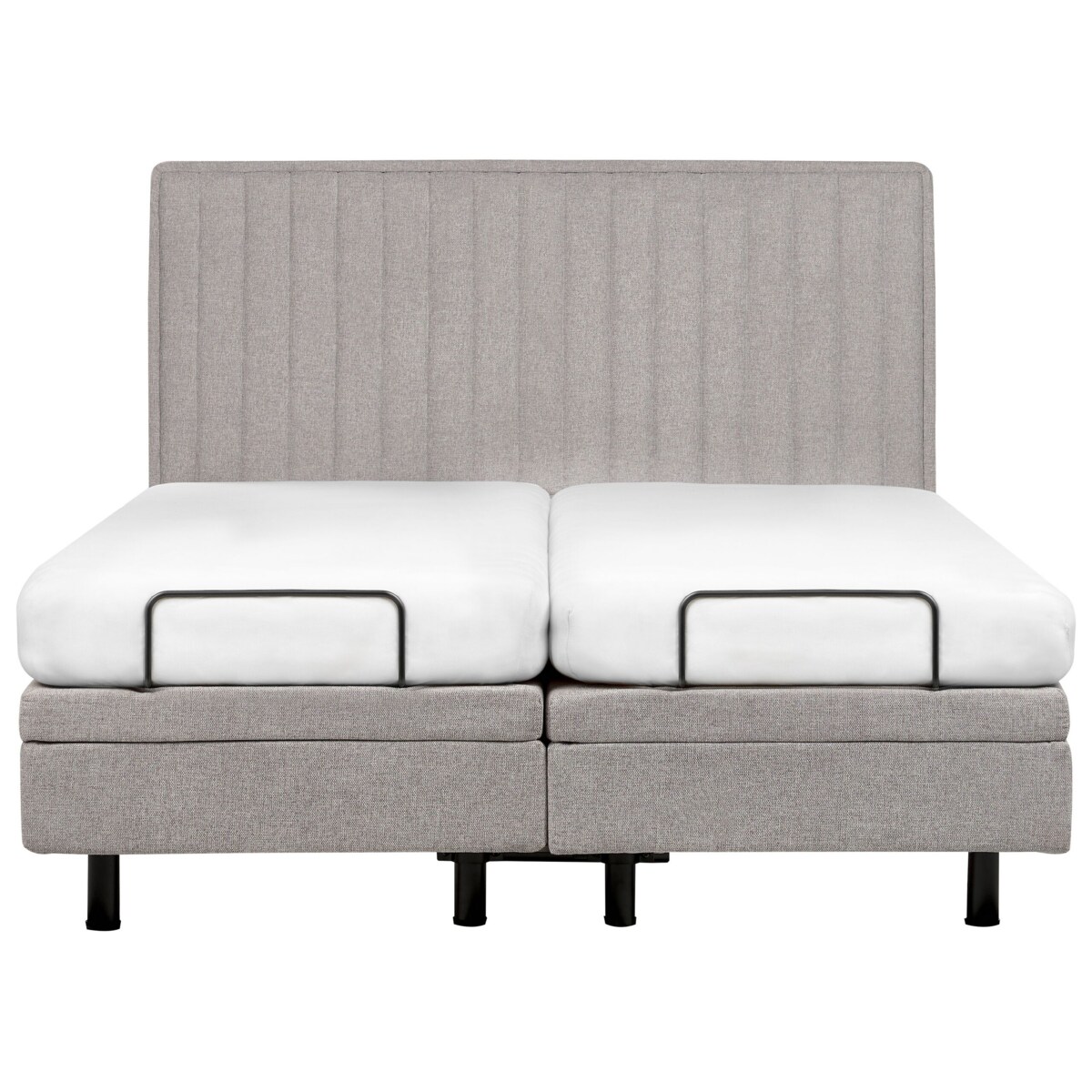 Łóżko regulowane DUKE II 180 x 200 cm Jasnoszary