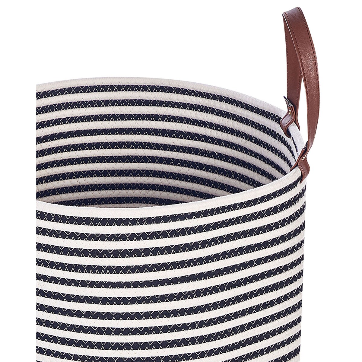 Kosz bawełniany biało-czarny ICHKA