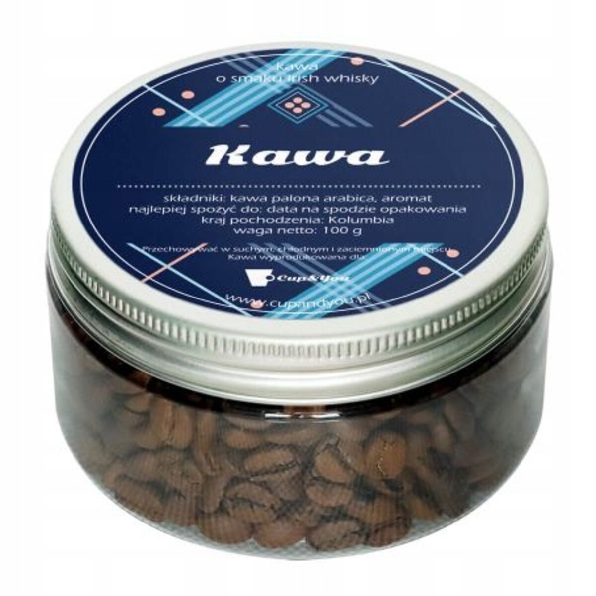 Kawa aromatyzowana IRISH WHISKY arabica ziarnista na Dzień Ojca upominek