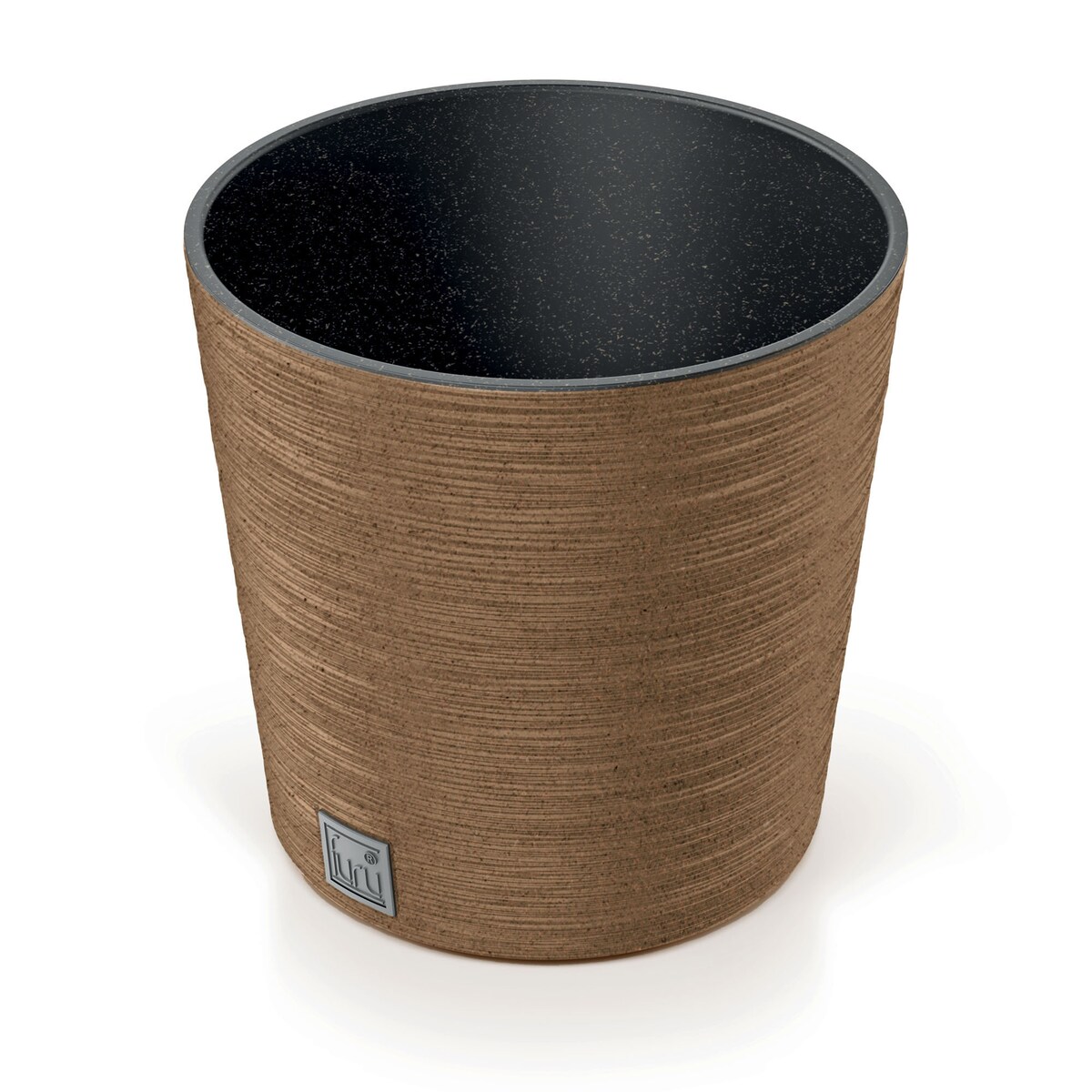 Doniczka Donica Ogrodowa 25 Cm Okrągła Na Taras Do Ogrodu Domu Eco Wood Kawa