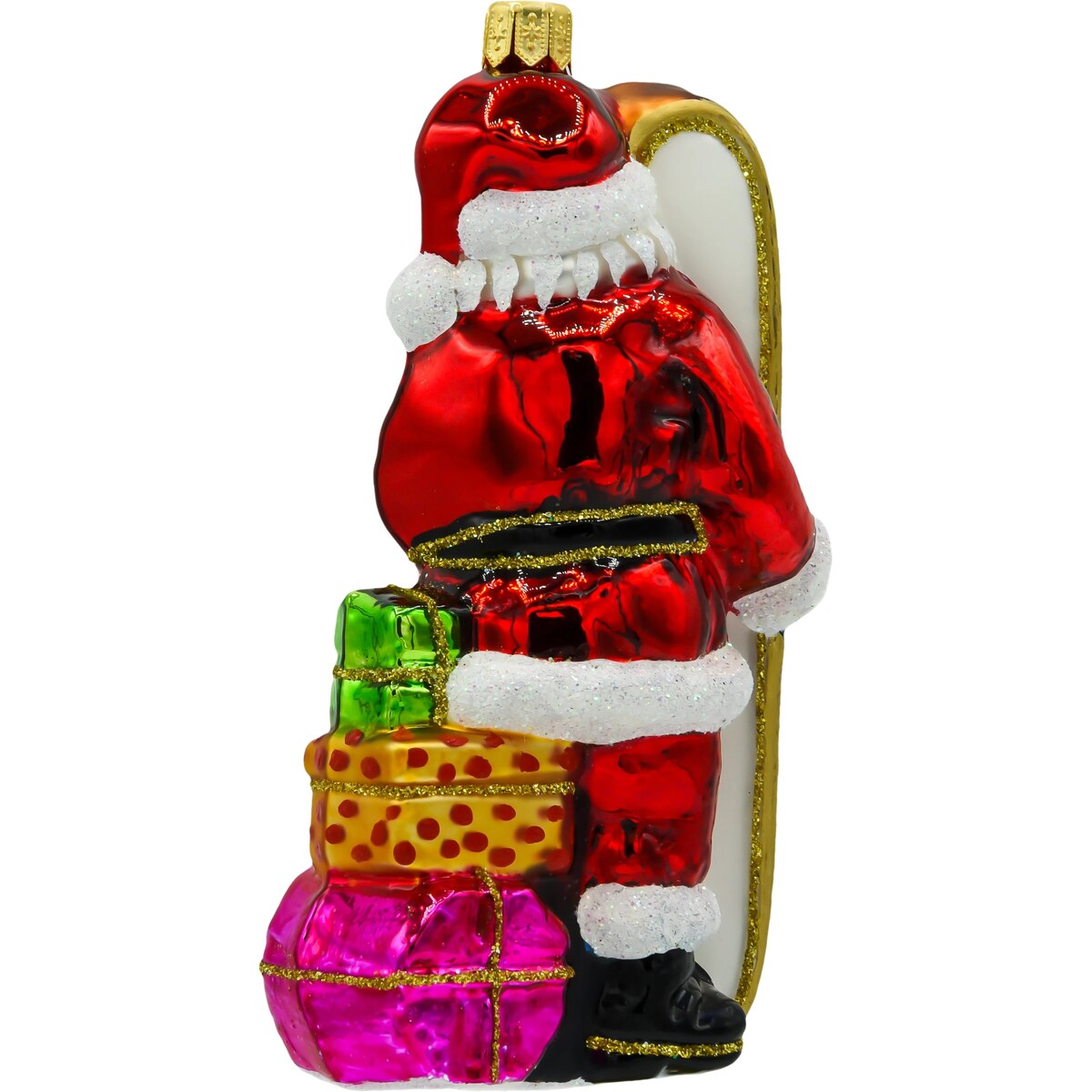 Bombka choinkowa: Mikołaj z tablicą