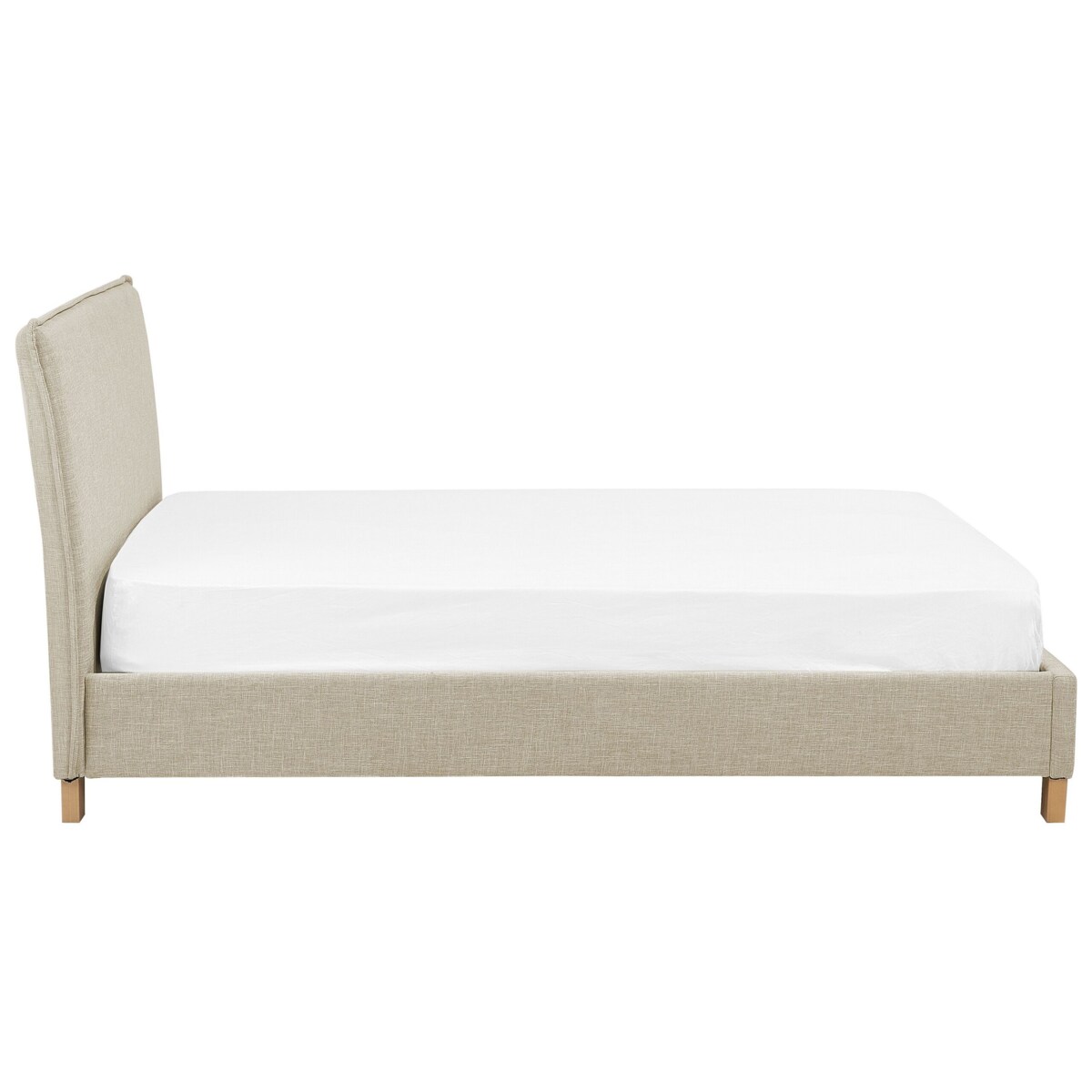 Łóżko tapicerowane 180 x 200 cm beżowe SENNEZ