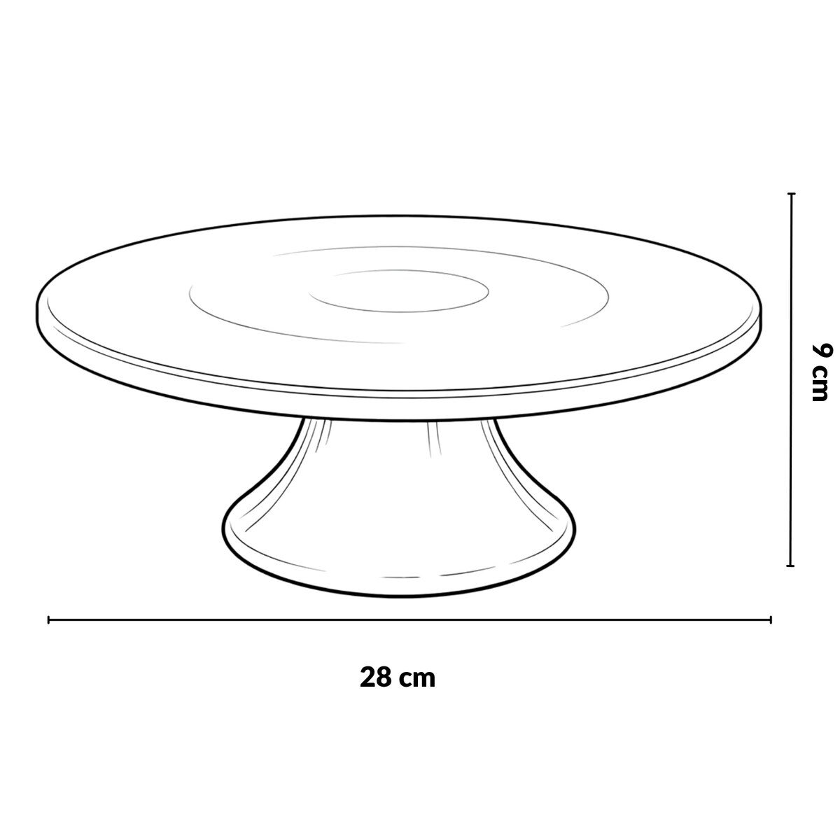 Porcelanowa patera MERT, Ø 28 x 9 cm, biała