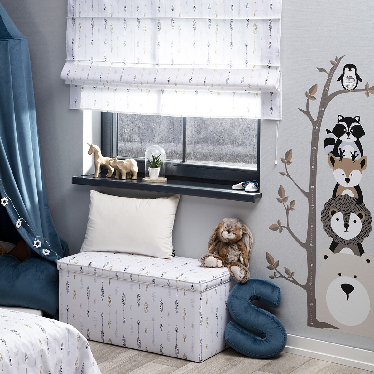 Naklejka miarka Grow Up, 150 x 80 cm