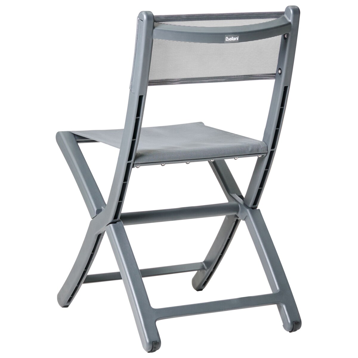 Zestaw 4 krzeseł ogrodowych TALCA Ciemnoszary