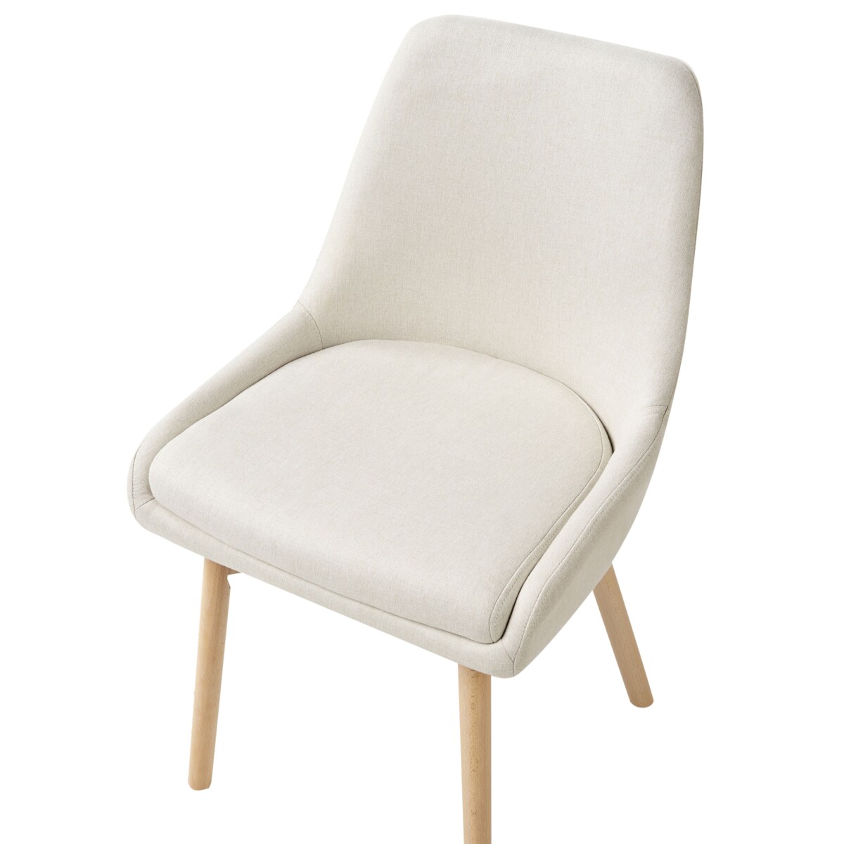 Zestaw 2 krzeseł do jadalni MELFORT II Jasnobeżowy