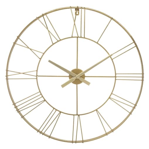 Okrągły zegar ścienny z metalu 3D, Ø 70 cm