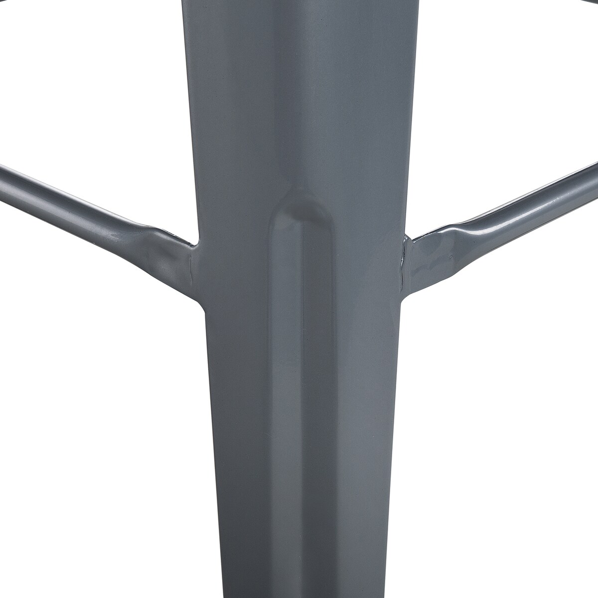 Zestaw 2 hokerów barowych CABRILLO Metal Szary