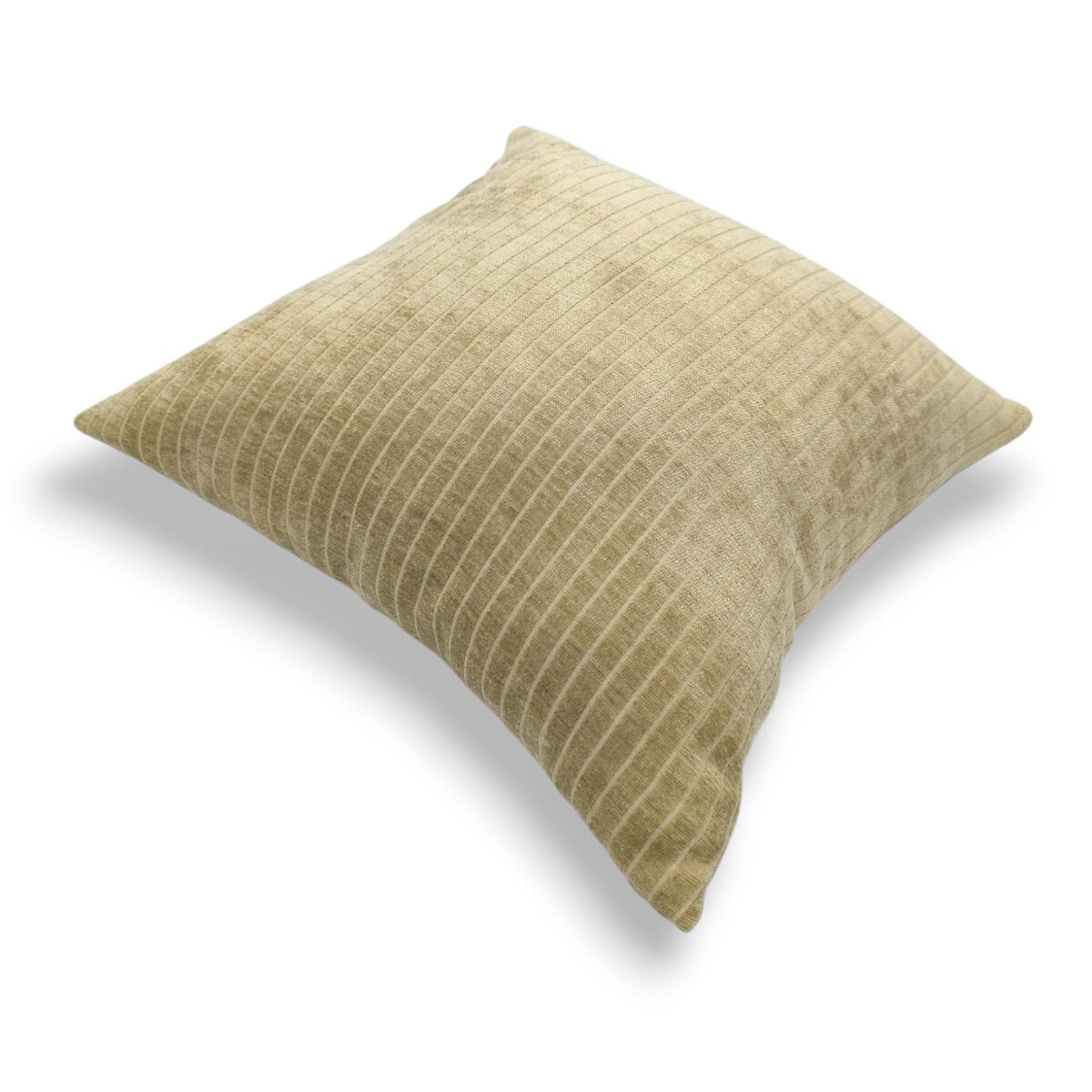 Złocista Oliwka poduszka dekoracyjna w prążki 45x45 Lines
