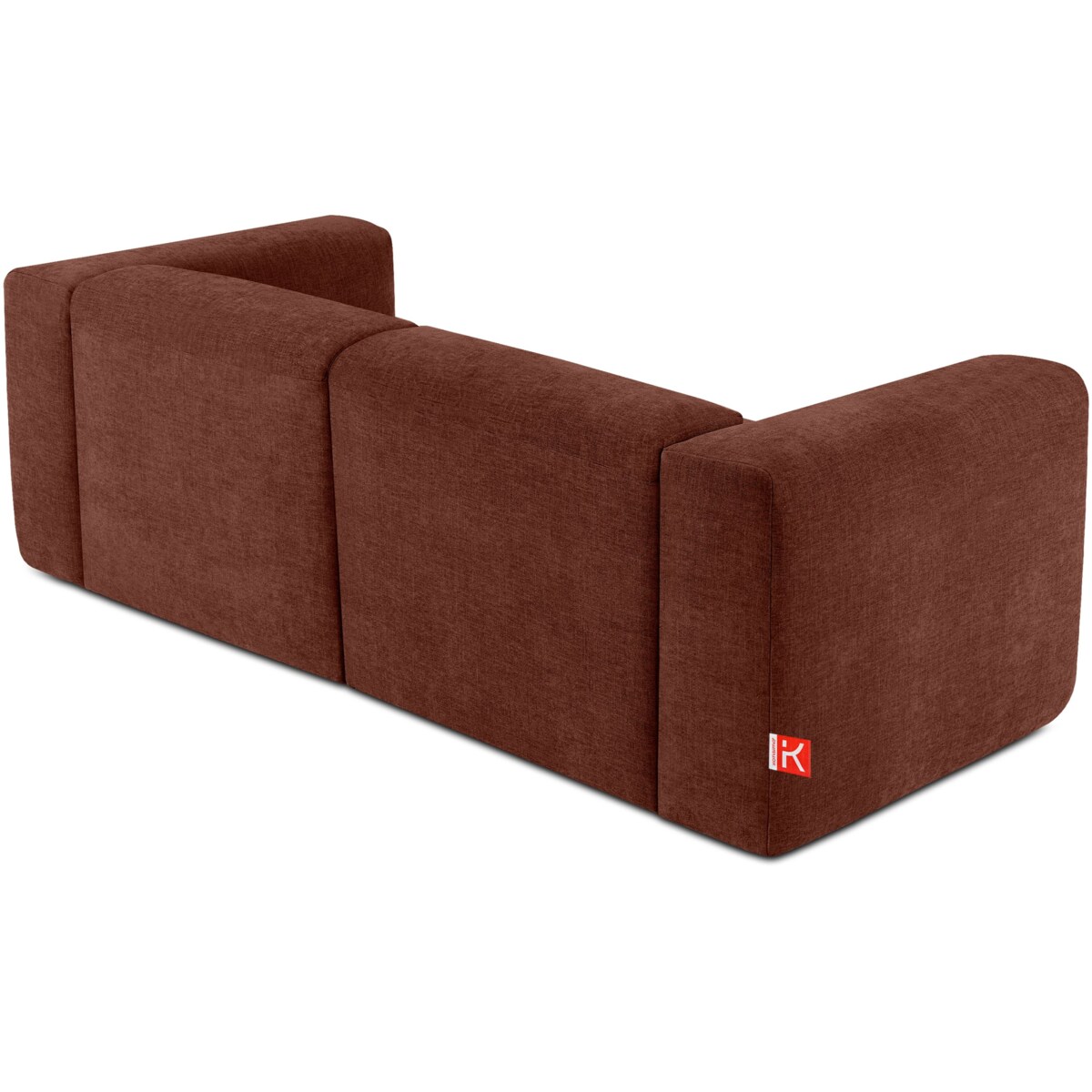 KONSIMO BUFFO 2-osobowa sofa z niezwykle miękkim i wygodnym siedziskiem, kolor pomarańczowy