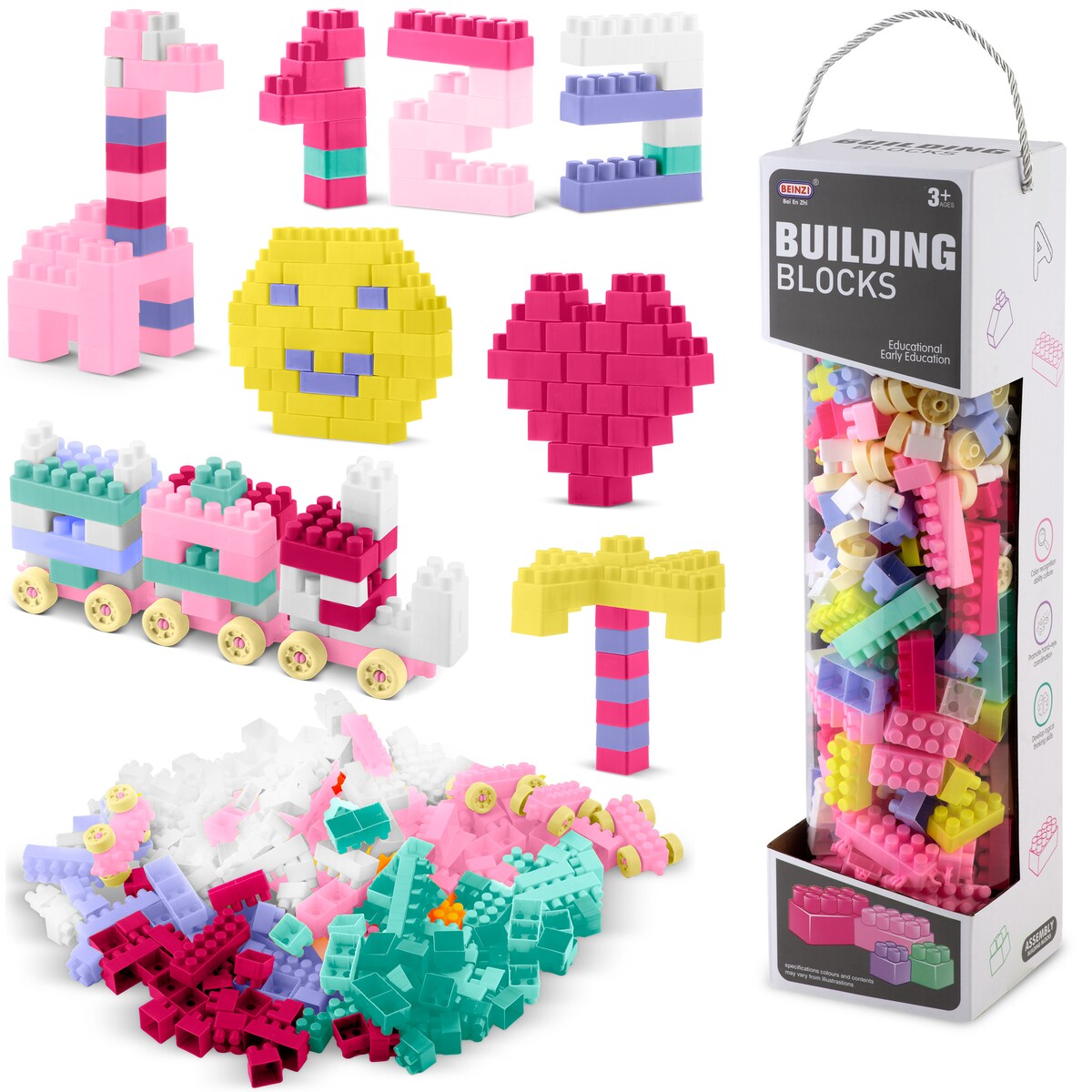 Duże klocki plastikowe dla dzieci edukacyjne zestaw Ricokids