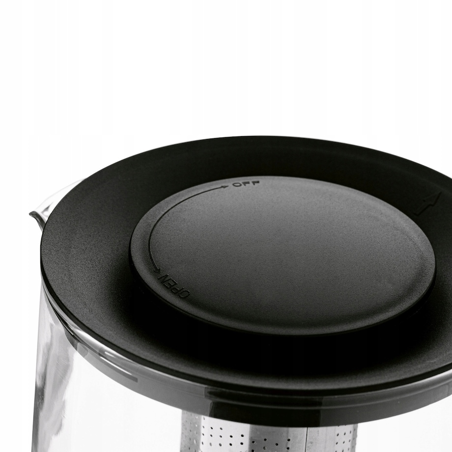 DZBANEK SZKLANY Z ZAPARZACZEM sitko imbryk czajnik na zioła herbatę 1,5 L