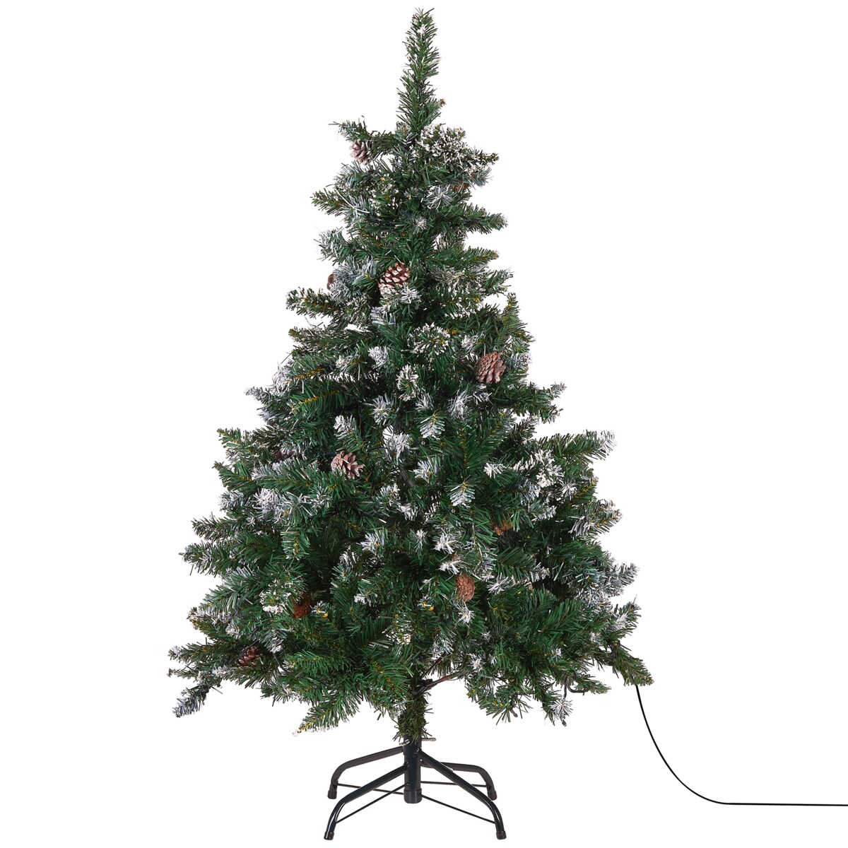 Sztuczna choinka świąteczna LED PALOMAR 120 cm Ciemnozielony