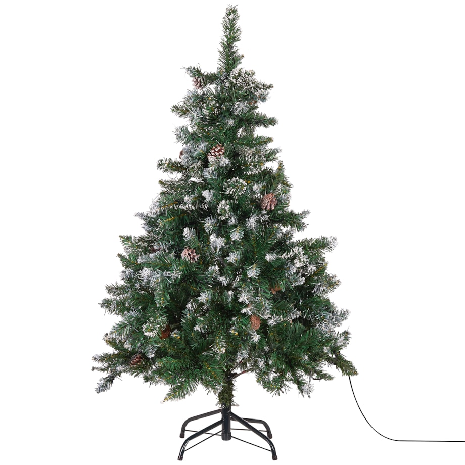 Sztuczna choinka świąteczna LED PALOMAR 120 cm Ciemnozielony