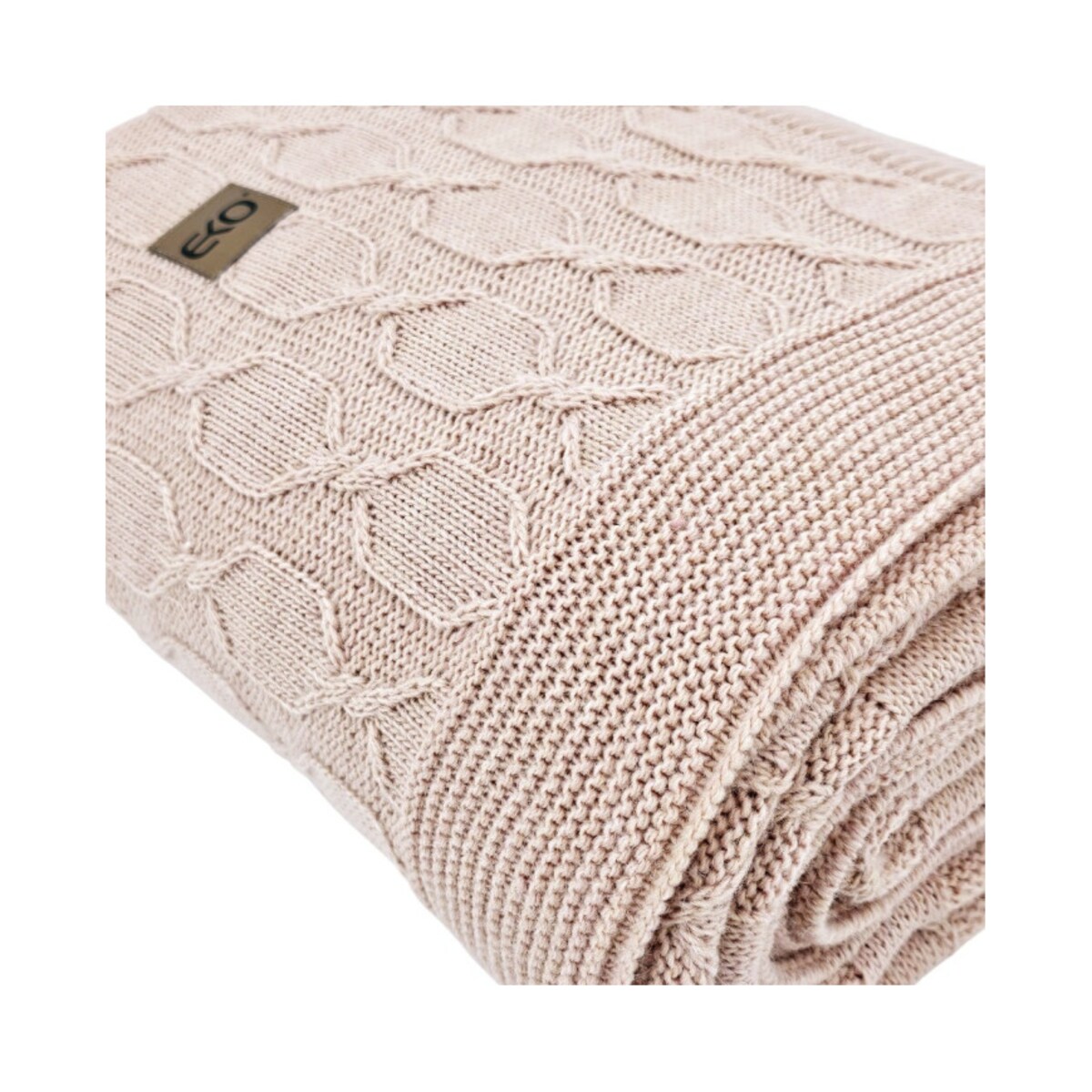 Koc z wełną z Alpaki 150x200 cm - MODENA PUDROWY RÓŻ