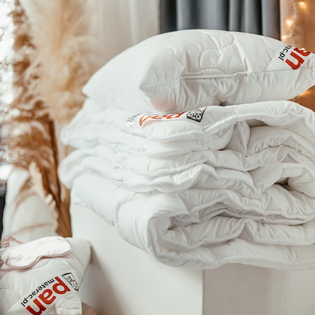 Kołdra 200x220 MIKROFIBRA PAN MATERAC lekka miękka syntetyczna