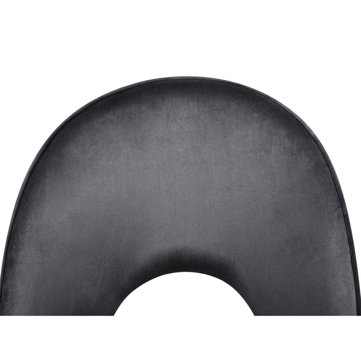 Zestaw 2 krzeseł do jadalni welurowy czarny COVELO