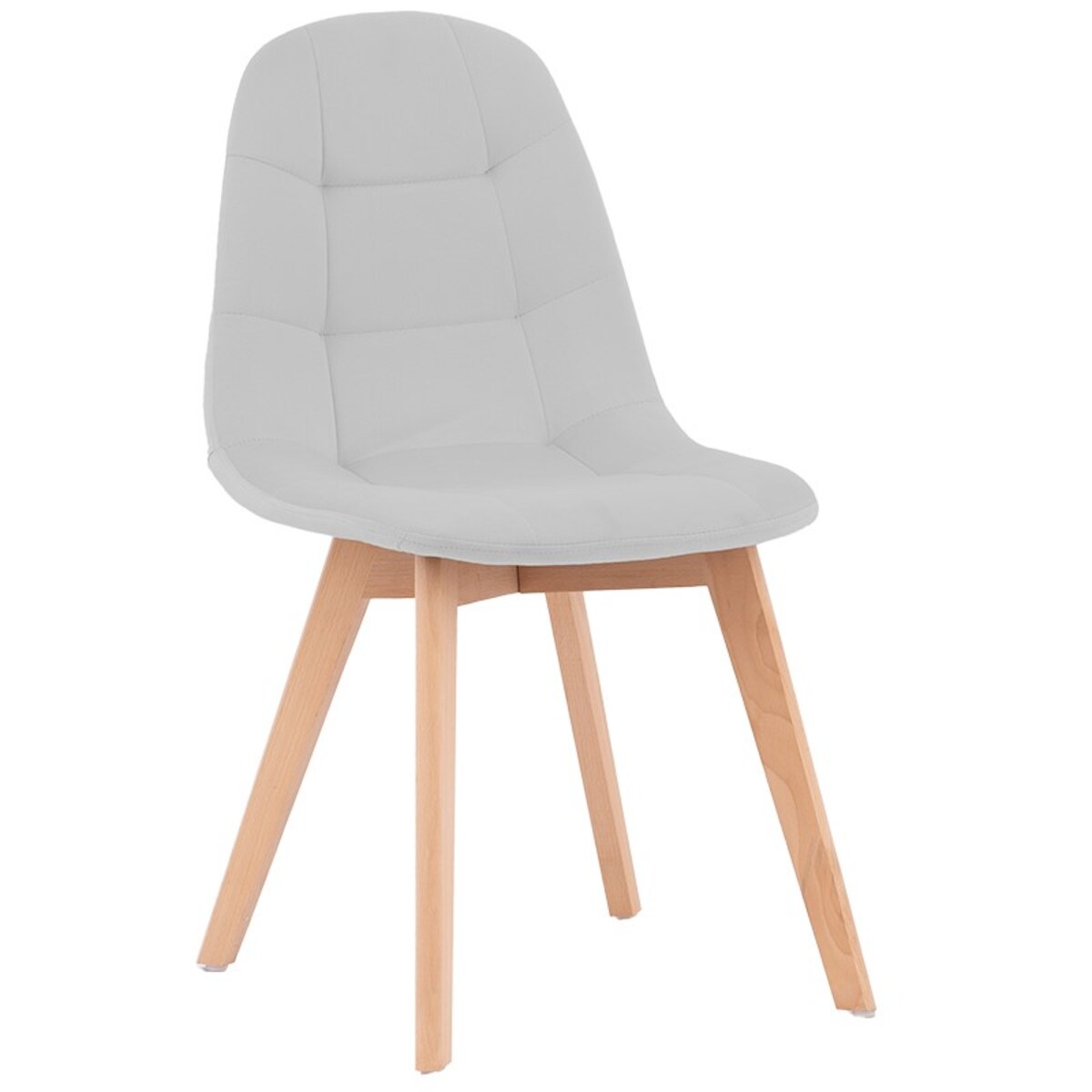 Krzesło skandynawskie tapicerowane welurowe nowoczesne szare