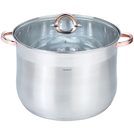 Garnek stalowy gastronomiczny duży 22.4L 34cm Rose Gold KLAUSBERG
