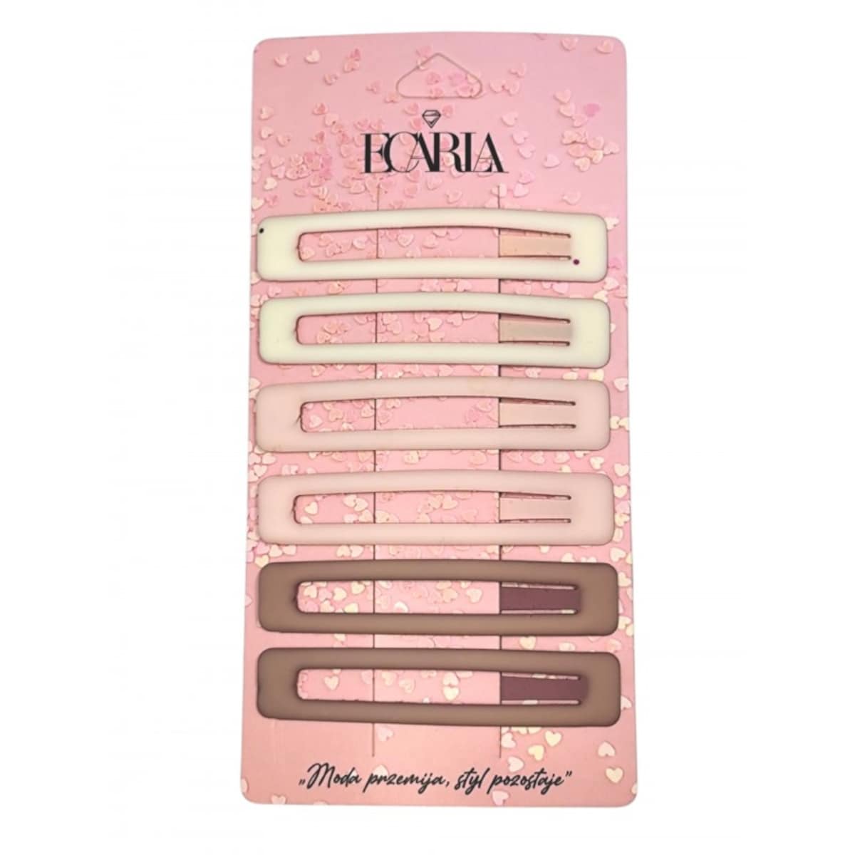 Zestaw pakiet 6w1 spinek wsuwek do włosów, pastele, róż PINK SP453