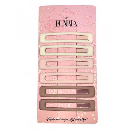 Zestaw pakiet 6w1 spinek wsuwek do włosów, pastele, róż PINK SP453