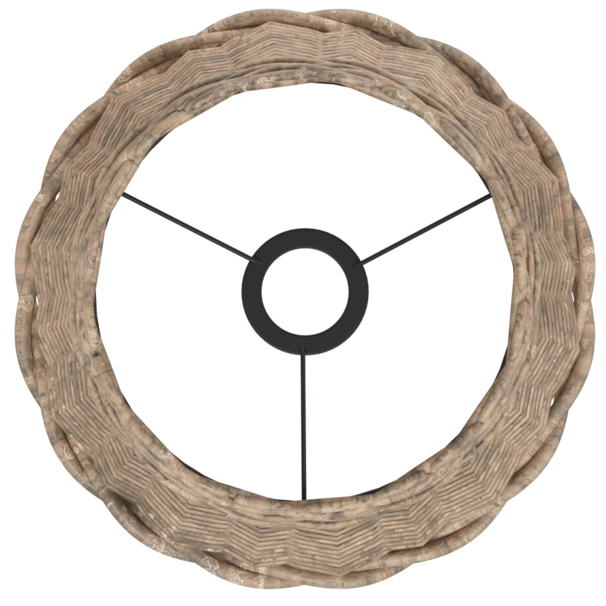 vidaXL Klosz lampy wiszącej, brązowy, Ø30x20 cm, wiklina