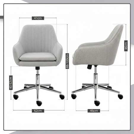 Fotel biurowy obrotowy krzesło biurowe tkanina prążkowana do biurka regulowany szary