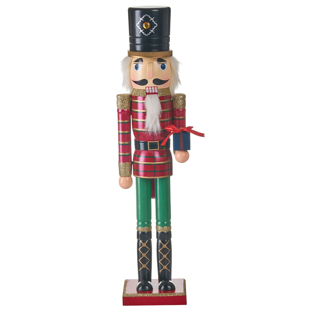 Figurka dekoracyjna RODSJON 50 cm Dziadek do orzechów Czerwony