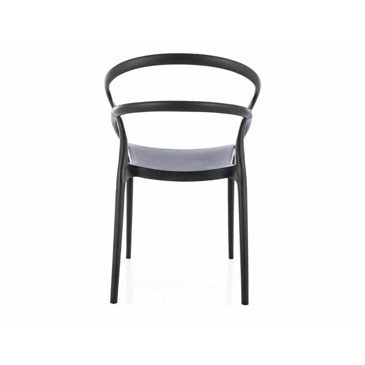 Krzesło z tworzywa GLIS czarne