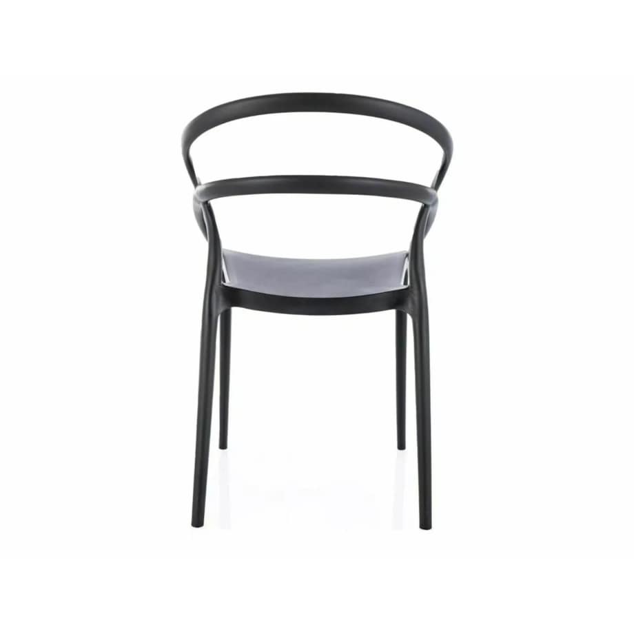 Krzesło z tworzywa GLIS czarne