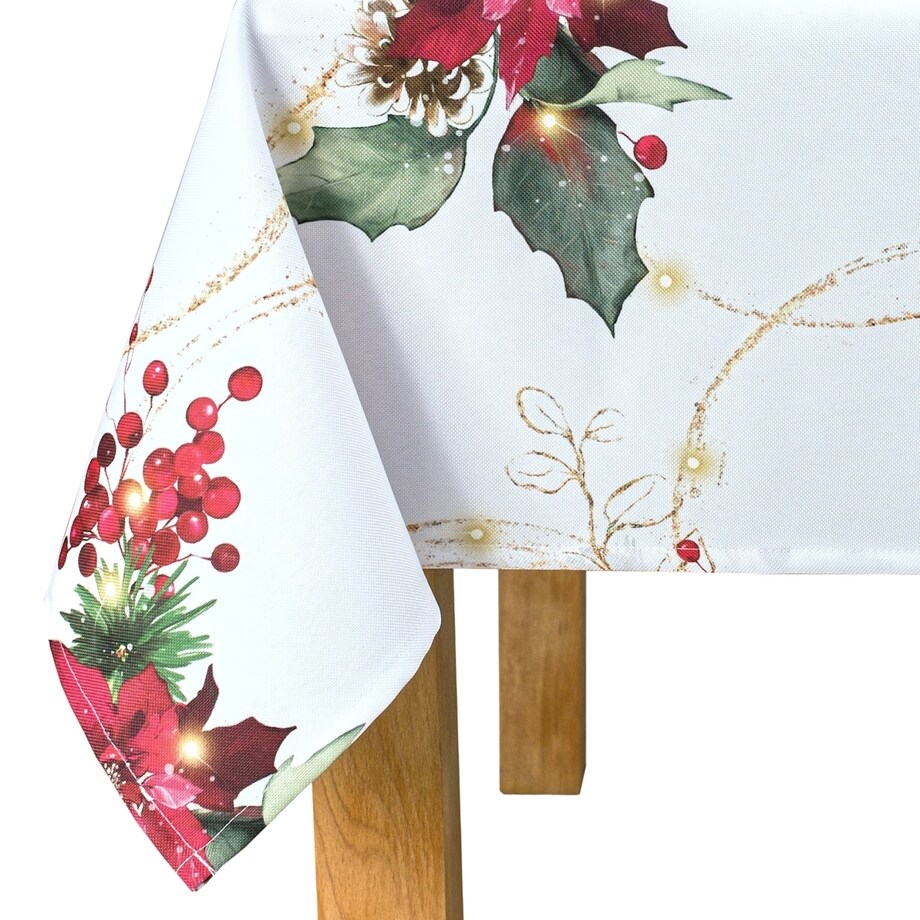 Obrus Zimowa Elegancja - 120x120 cm - wielokolorowy