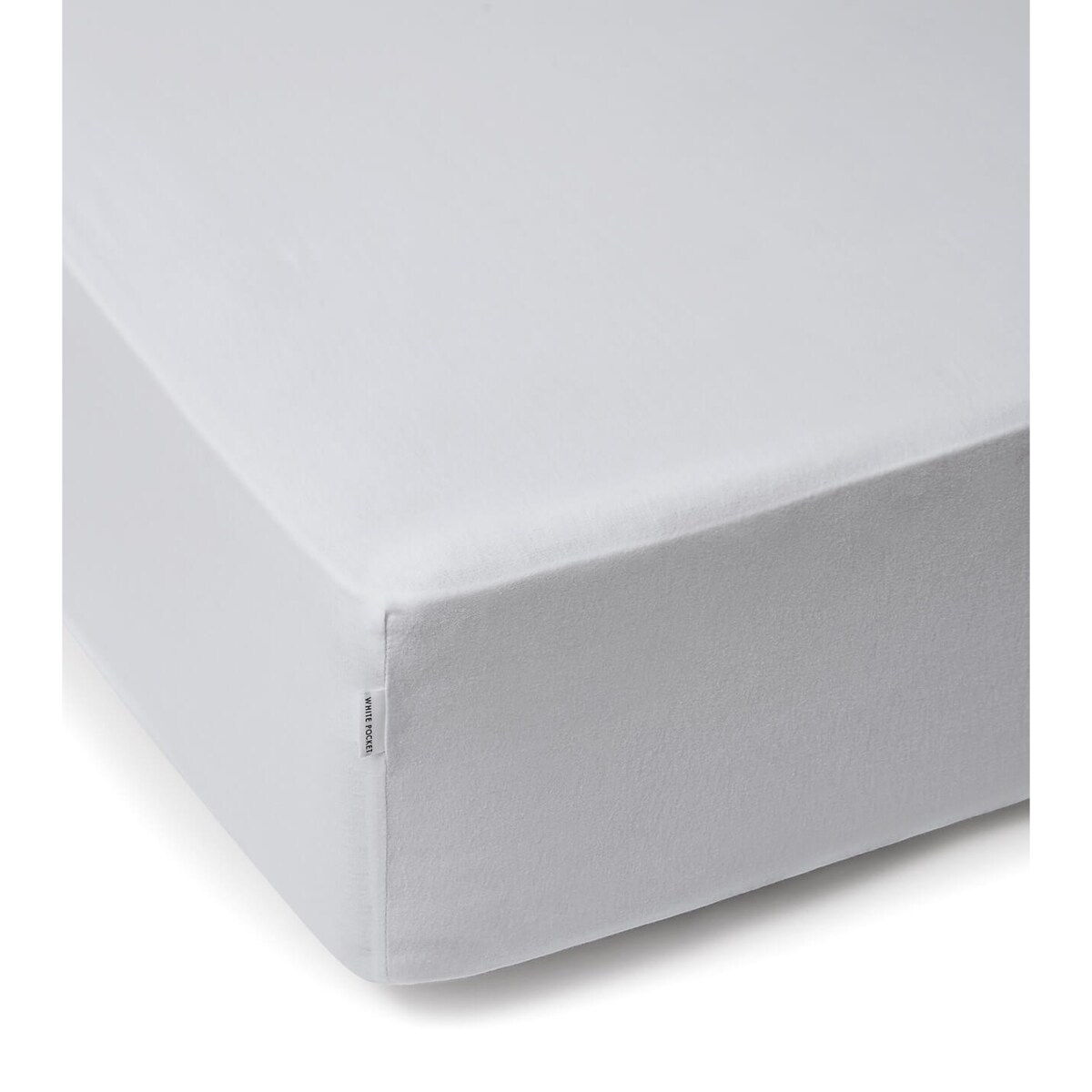 Prześcieradło dzianinowe z gumką białe 160 x 200 cm