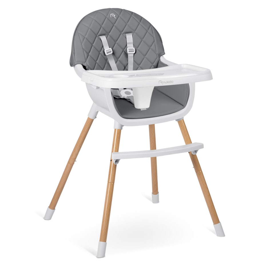 Krzesełko do karmienia dla dzieci fotelik 3w1 tacka Nukido