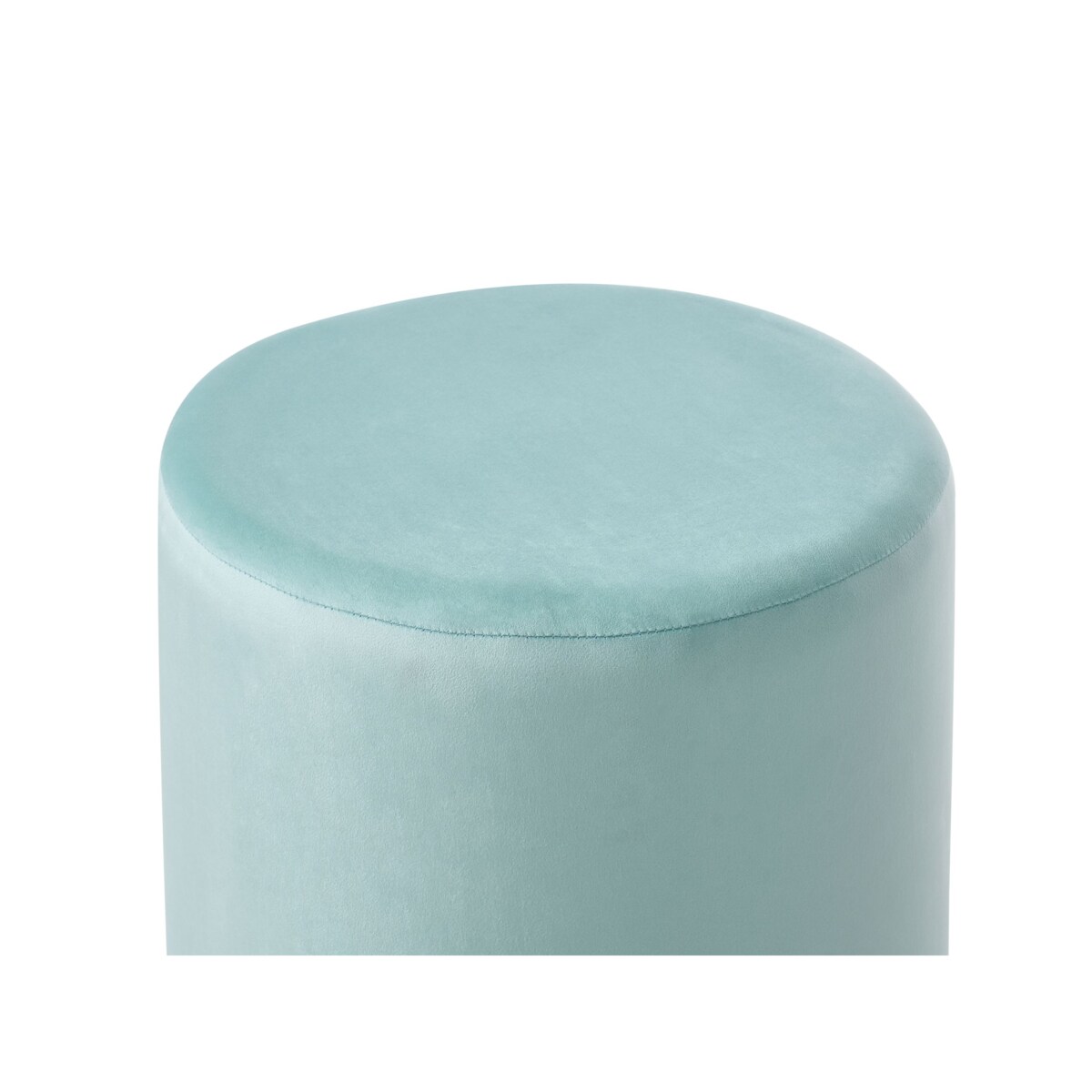 Puf LOVETT Welur Miętowy 47 cm 47 cm 46 cm