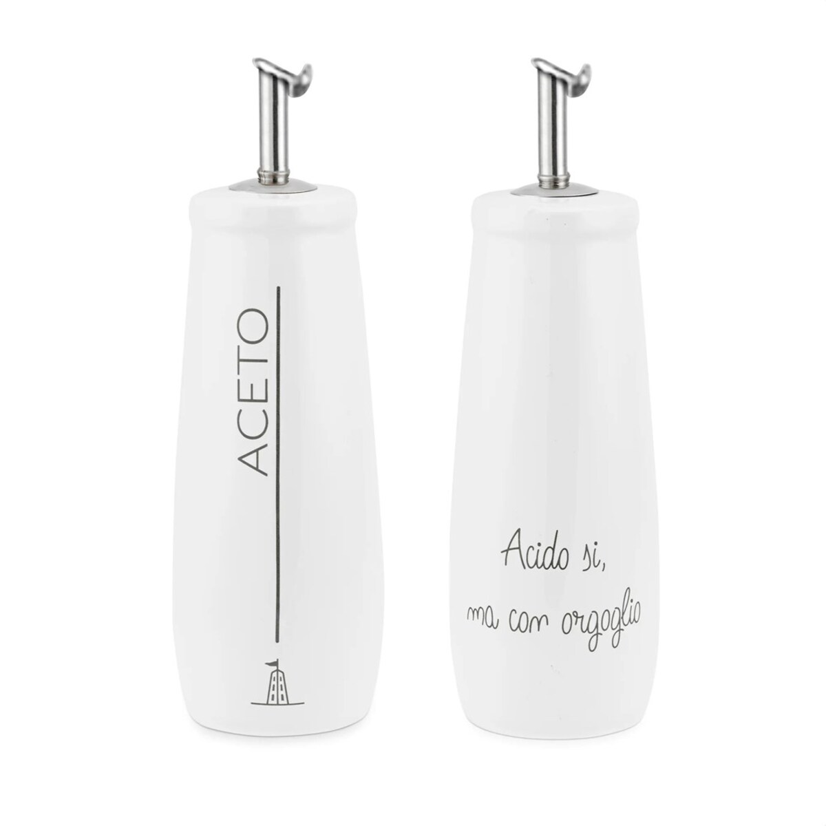 LA PORCELLANA BIANCA GLI ONESTI Butelka na ocet 250 ml