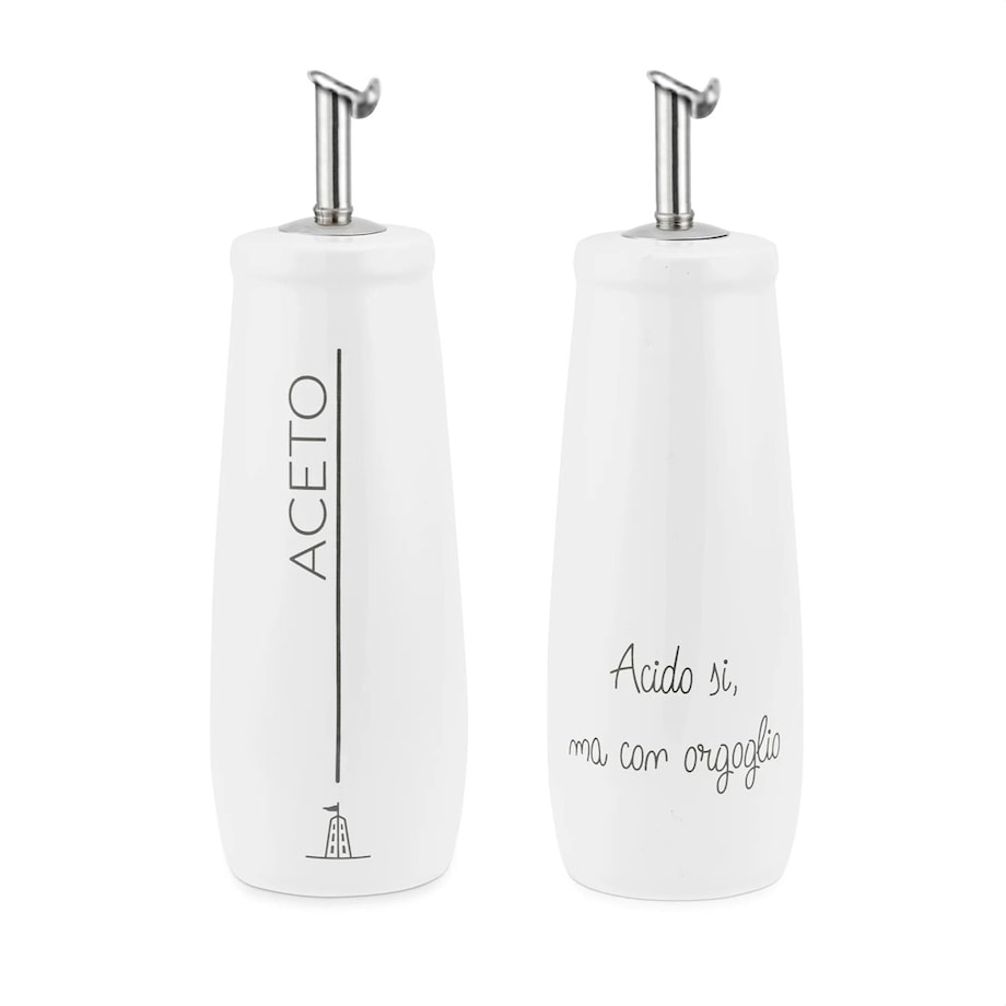 LA PORCELLANA BIANCA GLI ONESTI Butelka na ocet 250 ml