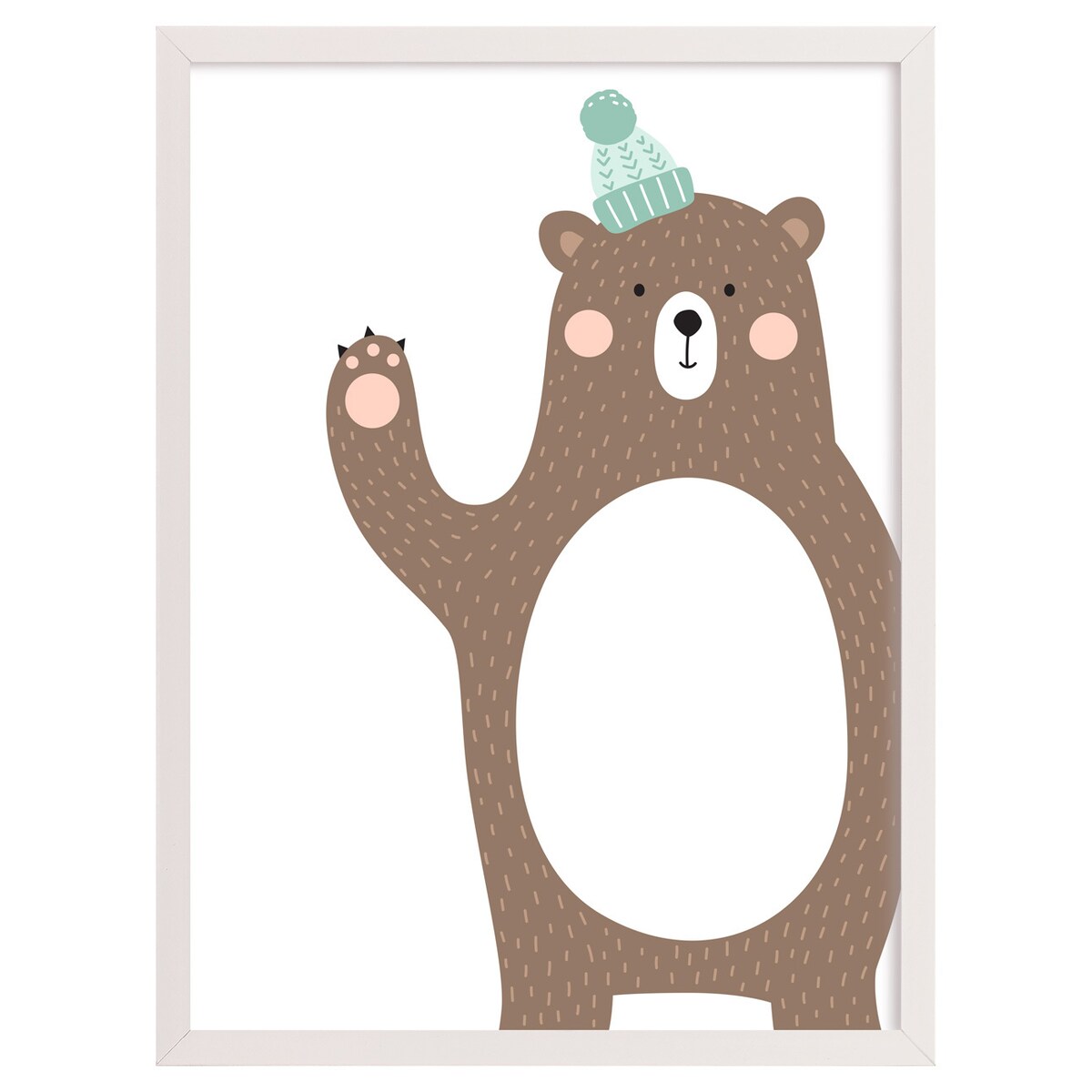 Obrazek Forest Friends bear 30x40cm, 30x40cm