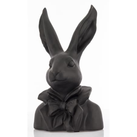 Figurka -popiersie królika 35x20x13 cm TORACE czarny