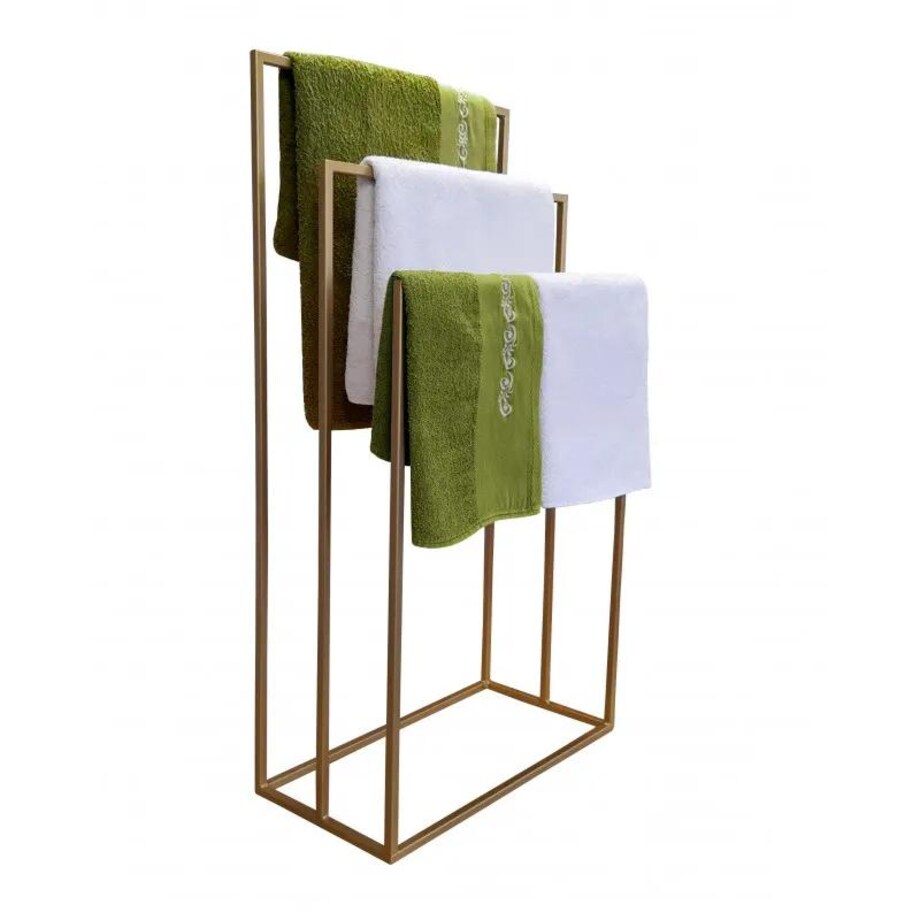 Wieszak na ręczniki CARL III potrójny złoty