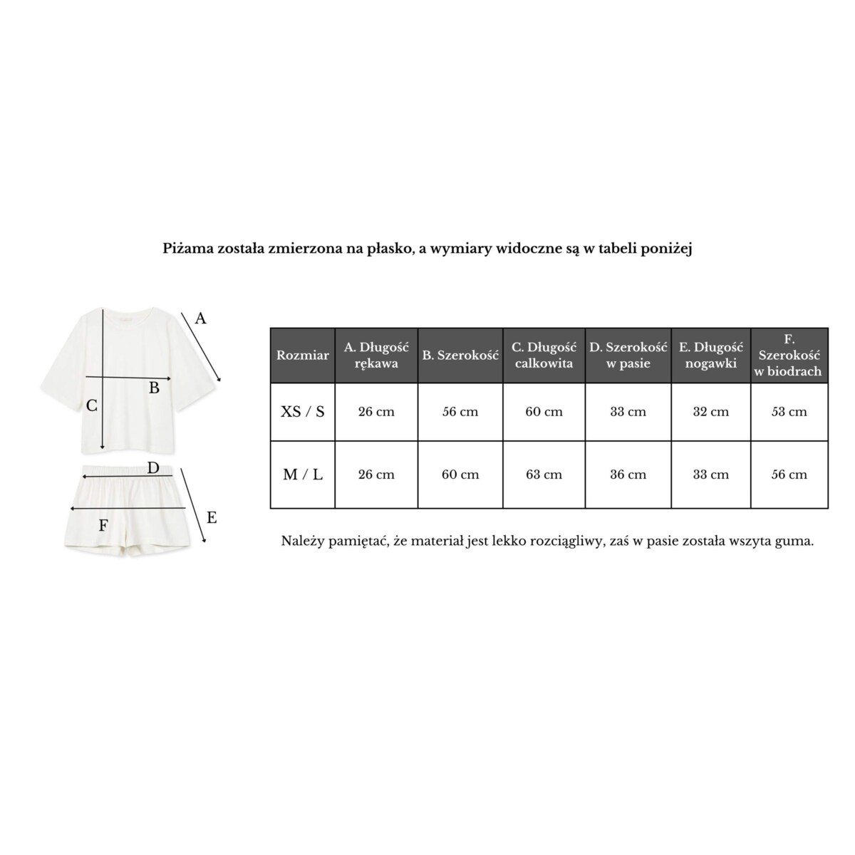 Piżama krótka day&night arbuzowa XS/S