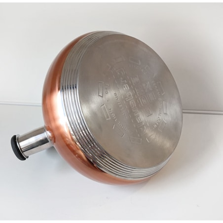 Czajnik stalowy z gwizdkiem 2.7L dno x7 wielowarstwowe miedziany KLAUSBERG