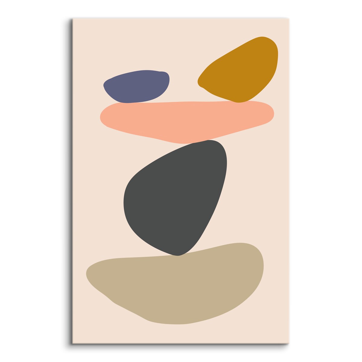 Obraz Abstrakcyjna Pastelowa Rzeźba Skalna 80x120cm