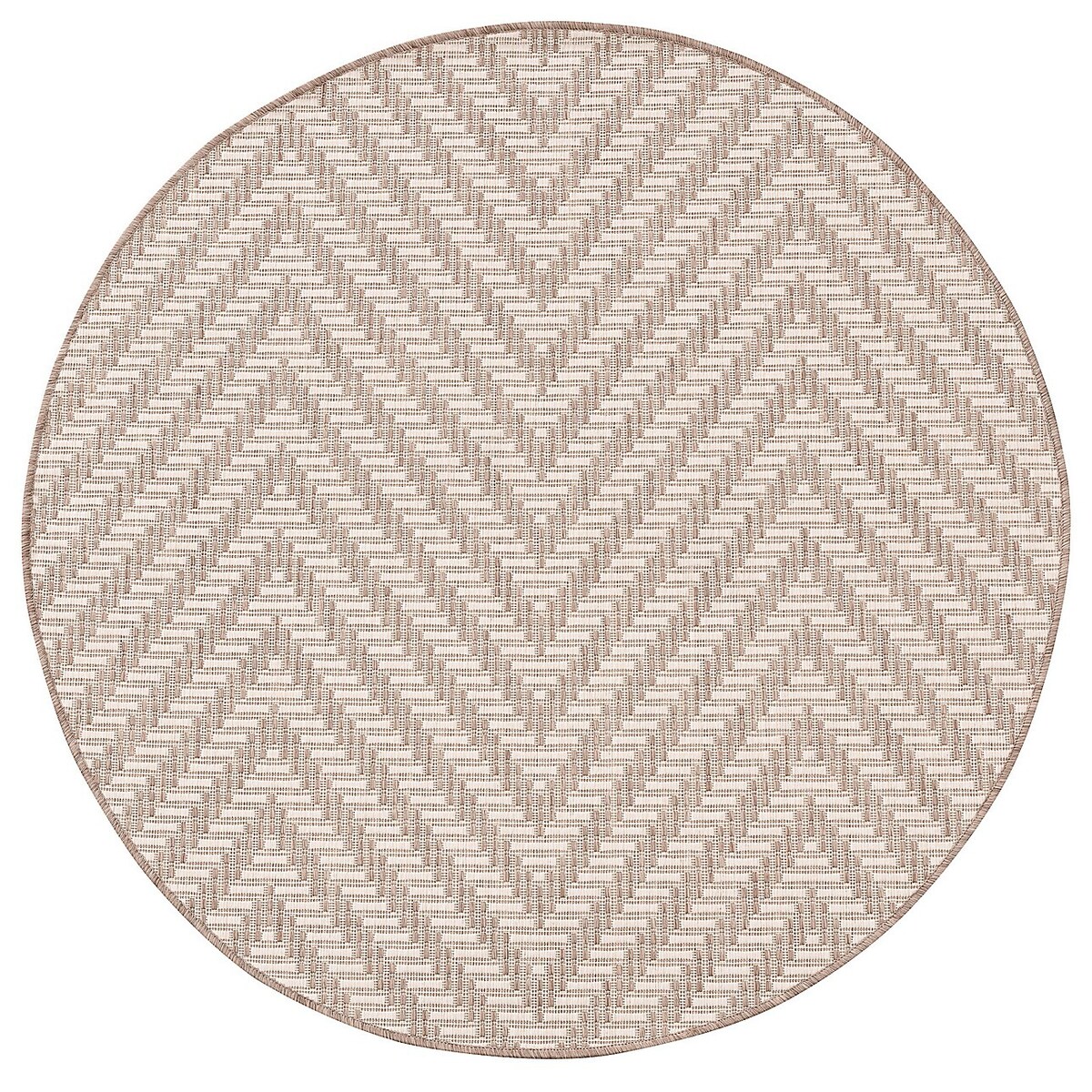 Dywan Lineo beige/mink 120cm, ⌀120 cm