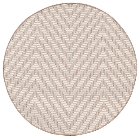 Dywan Lineo beige/mink 120cm, ⌀120 cm