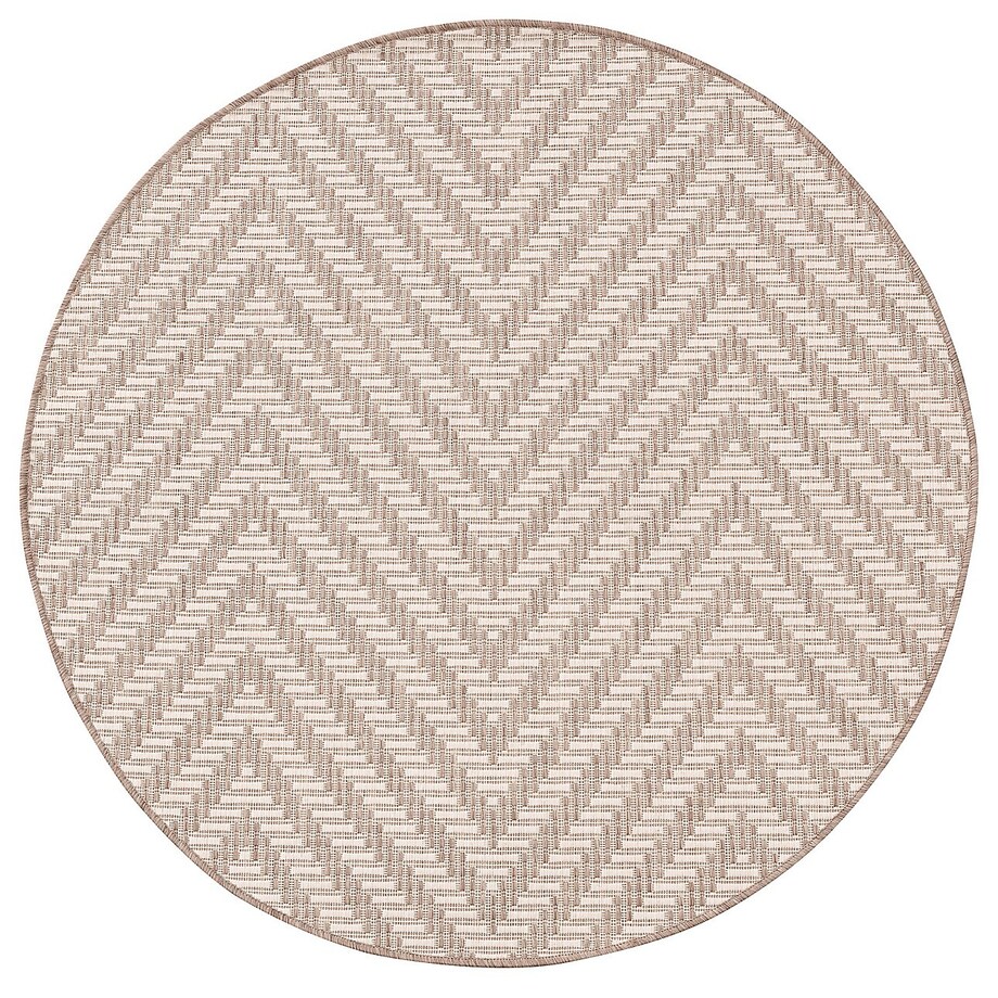 Dywan Lineo beige/mink 120cm, ⌀120 cm