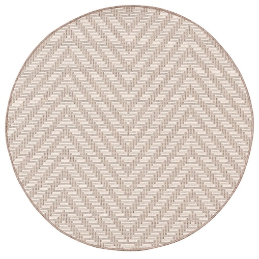 Dywan Lineo beige/mink 120cm, ⌀120 cm