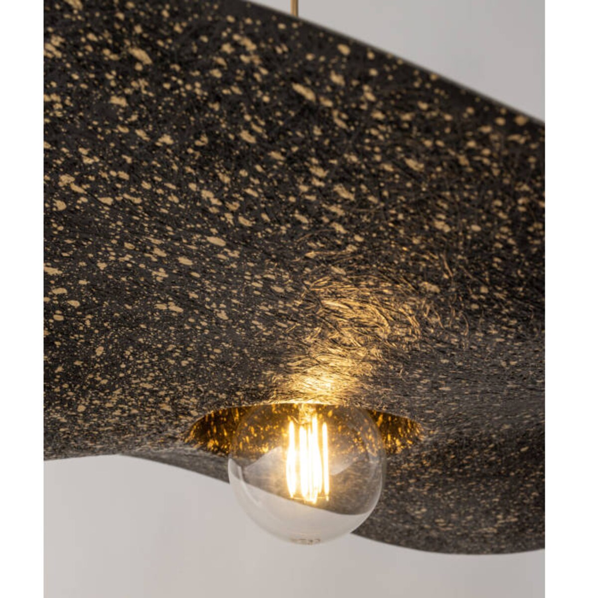 Metalowy zwis kuchenny KAPELLO wisząca lampa nad blat złota