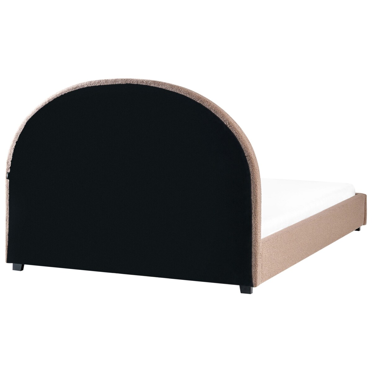 Łóżko Boucle VAUCLUSE 140 x 200 cm Beżowoszary