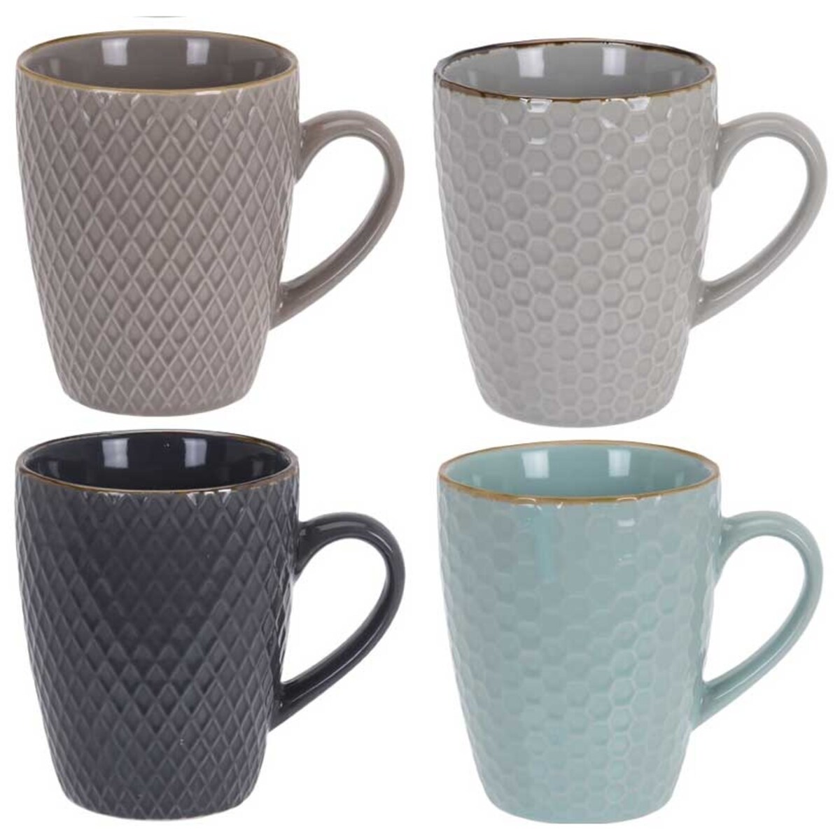 Kubki do gorących napojów 300 ml, zestaw upominkowy, 4 sztuki w komplecie