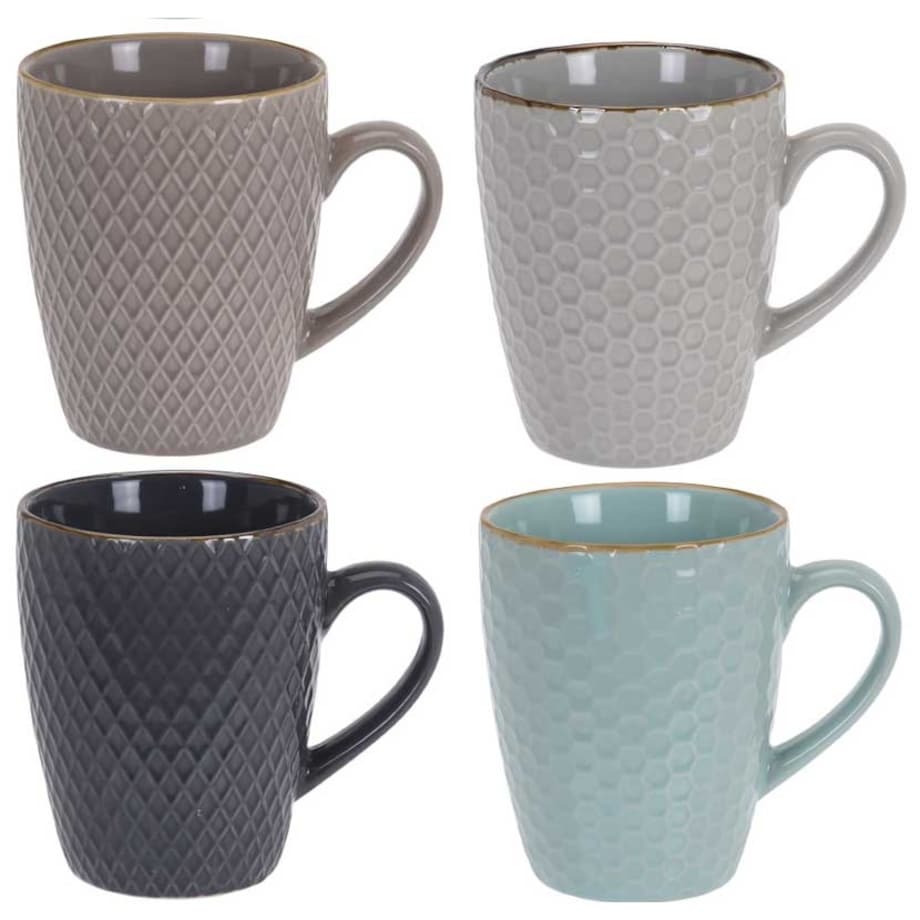 Kubki do gorących napojów 300 ml, zestaw upominkowy, 4 sztuki w komplecie